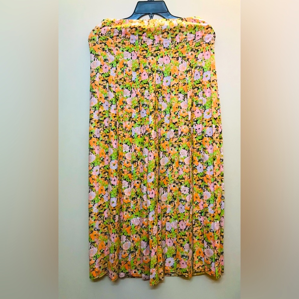 Nordstrom Open Edit Side Slit Floral Skirt